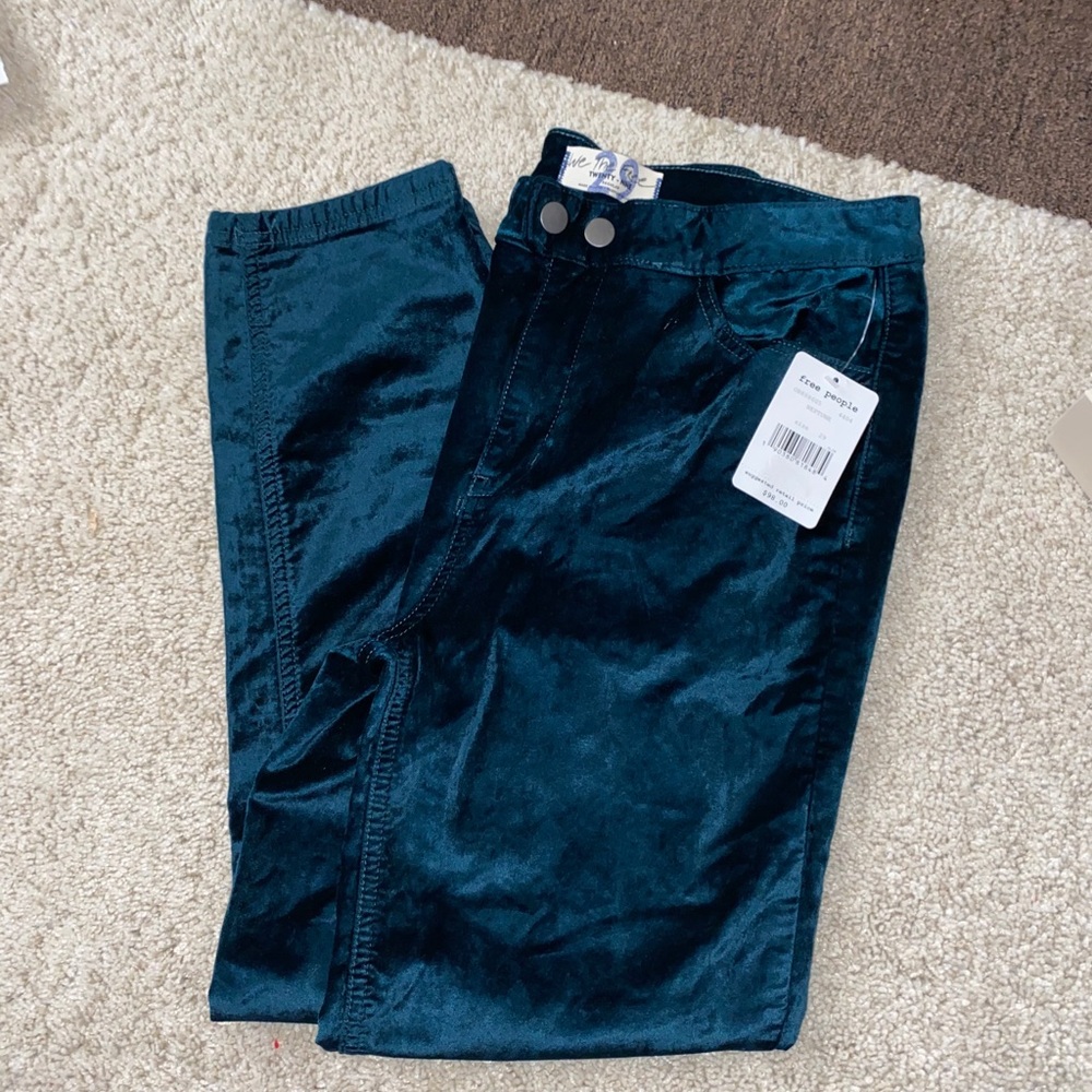 Free people sweet Jane velvet skinny jeans